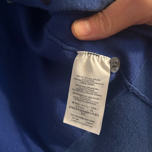 **2 for $15 +FREE SHIPPING! J. Crew Royal Blue Knit Cardigan - Picture 5 of 8